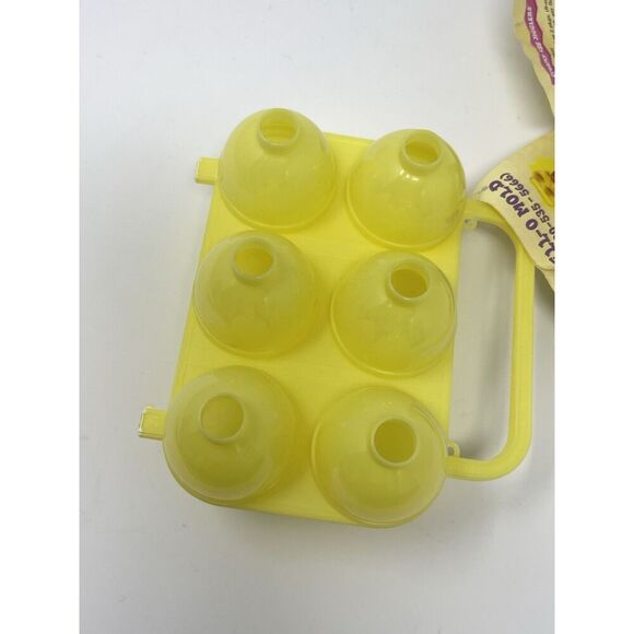NOS JELLO Jigglers Plastic Patterned Egg Mold Yellow Recipes Spring Easter - Picture 2 of 7